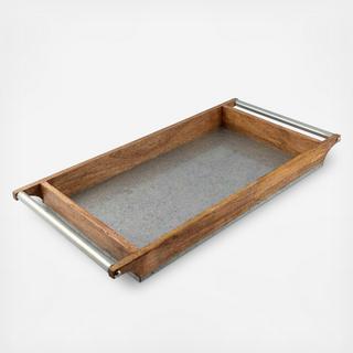 Galvanized Iron Rectangle Serving Tray