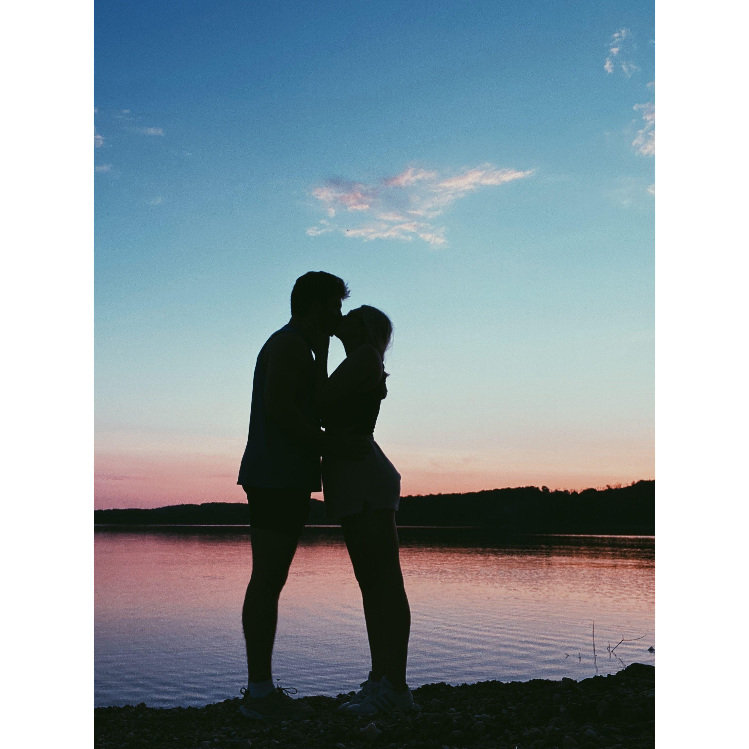 sunsets at Lake Galena
