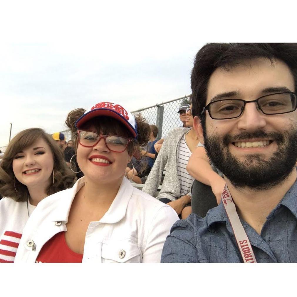 The first time J & C (and Haleigh) hung out, outside of work (CHS Homecoming)