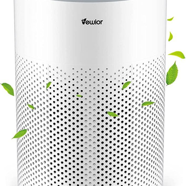 Air Purifiers, Home Air purifier for Bedroom Large Room Up to 1100ft², VEWIOR H13 True HEPA Air Filter for Pets Smoke Pollen Odor, with Air Quality Monitoring, Auto/Sleep, 6 Timer, Light, Child Lock