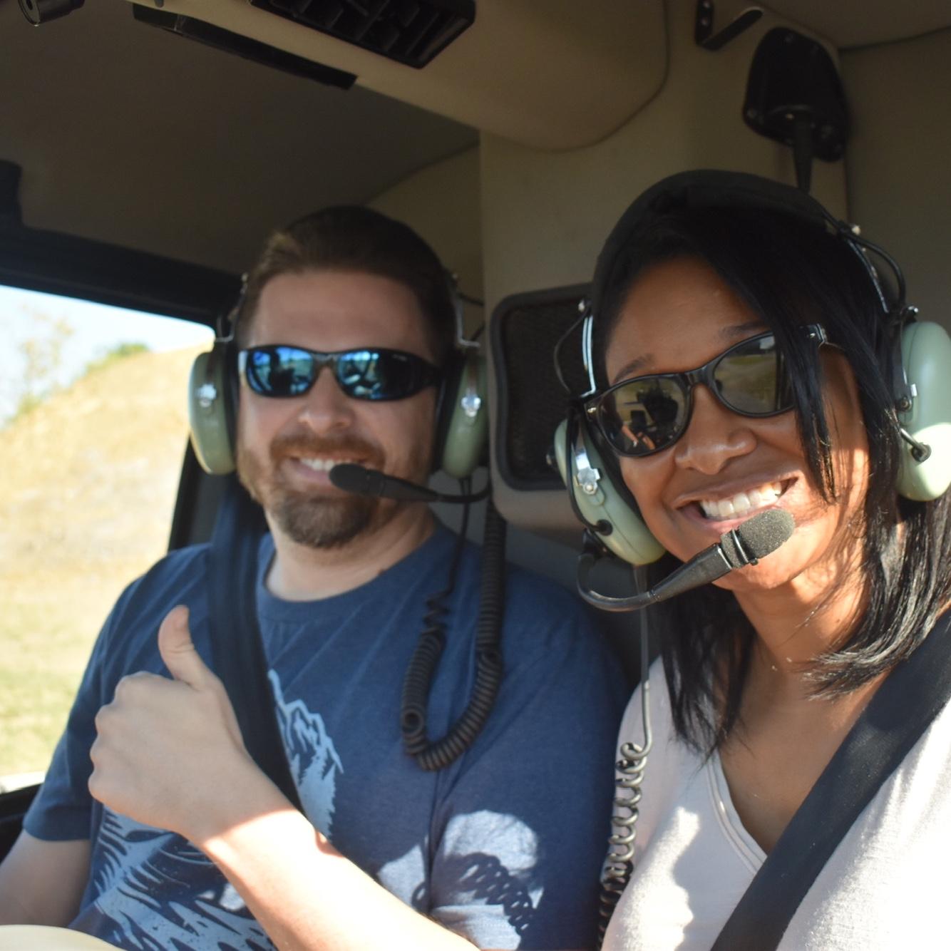 We had so much fun on this helicopter ride over the Gatlinburg, TN area. It was a bucket-list item for Dustin!