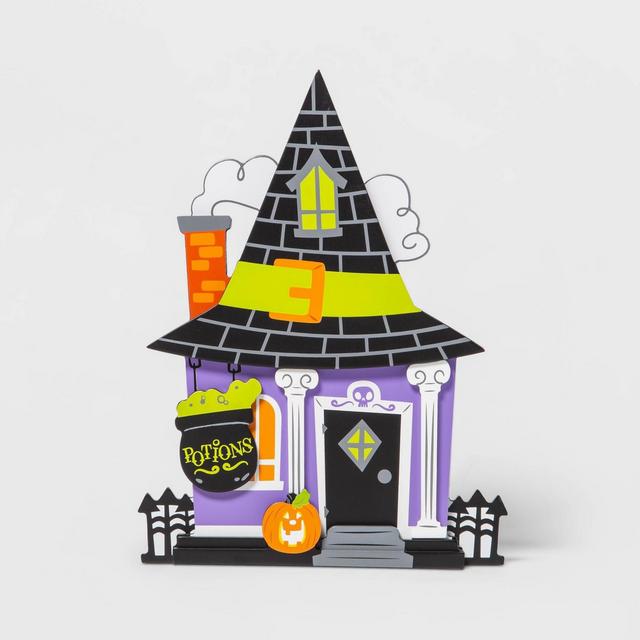 Mini Mantel Wood Witch House Halloween Decorative Prop - Hyde & EEK! Boutique™