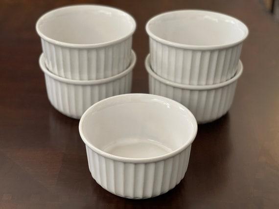 Ramekins, Ramekin Bowls 12 oz, Ramekin Set, Ceramic Soufflé' Dishes, Baking Dish for Soufflé, Souffle Bowls, Salsa and Dip Bowls