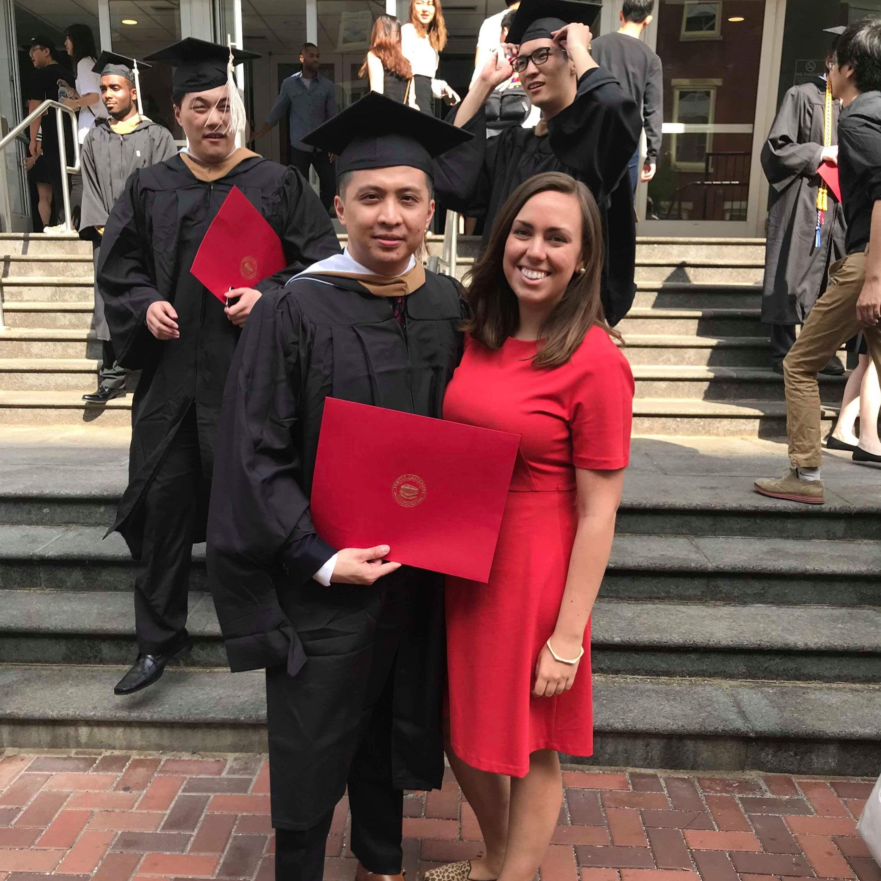 A proud MBA grad (and our favorite photobomber)