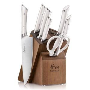 HELENA Series 8-Piece Knife Block Set, Forged German Steel, Acacia Block
