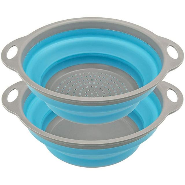 Collapsible Drainer & Bowl Set - Southern Homewares - Strainer Kitchen Pack for Preparing and Cooking
