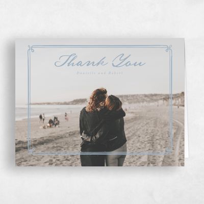 Powder Blue Wedding Thank You - Elspeth Photo