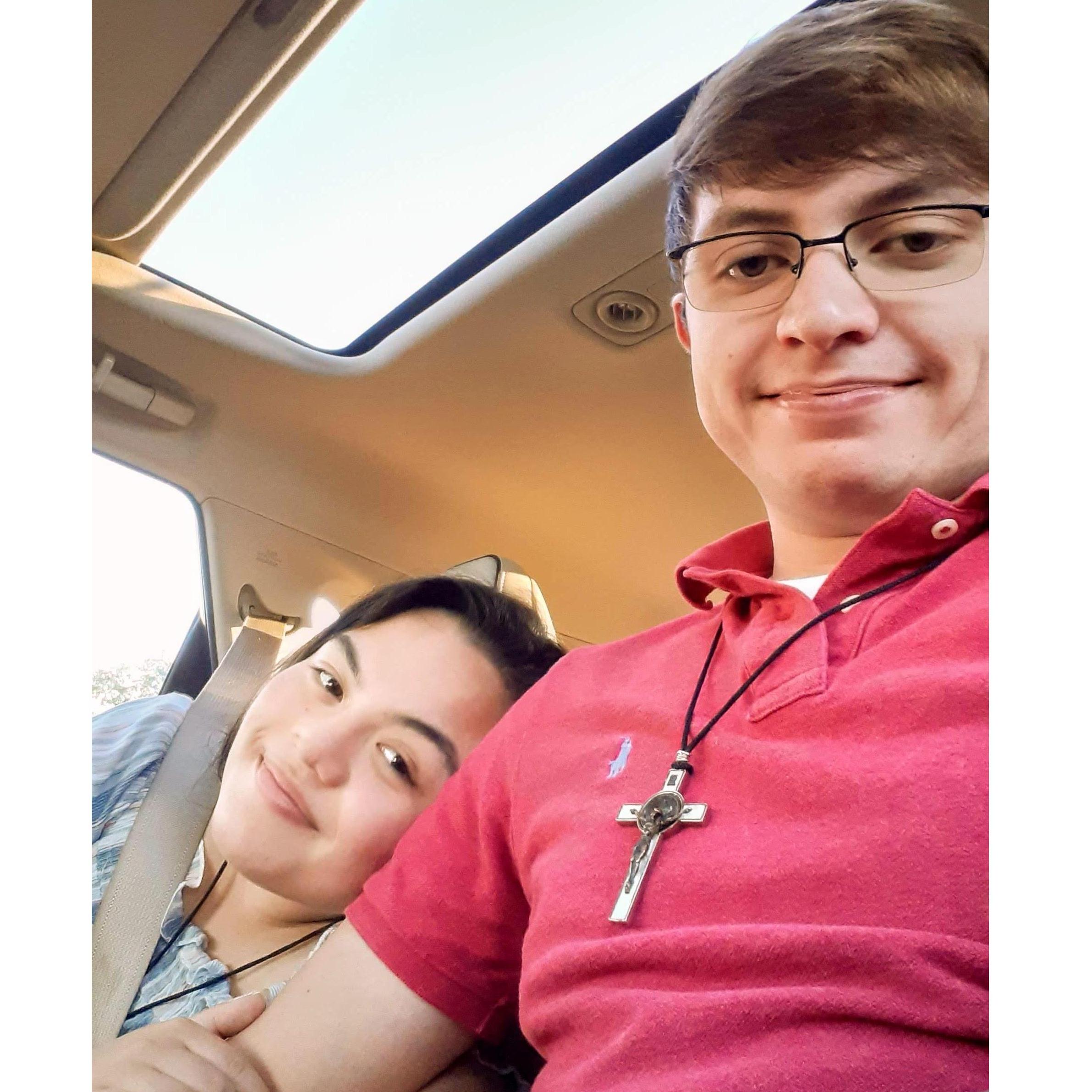 Victor and Dominique were trapped in the car while Victor's family was getting ice cream.