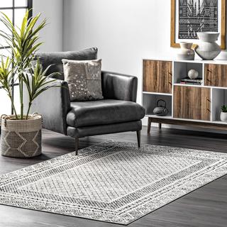 Arabella Contemporary Bordered Area Rug
