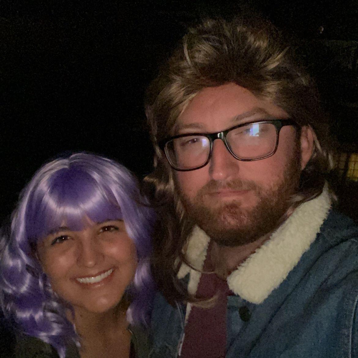 Our first trip to SF (it was a wig party!)