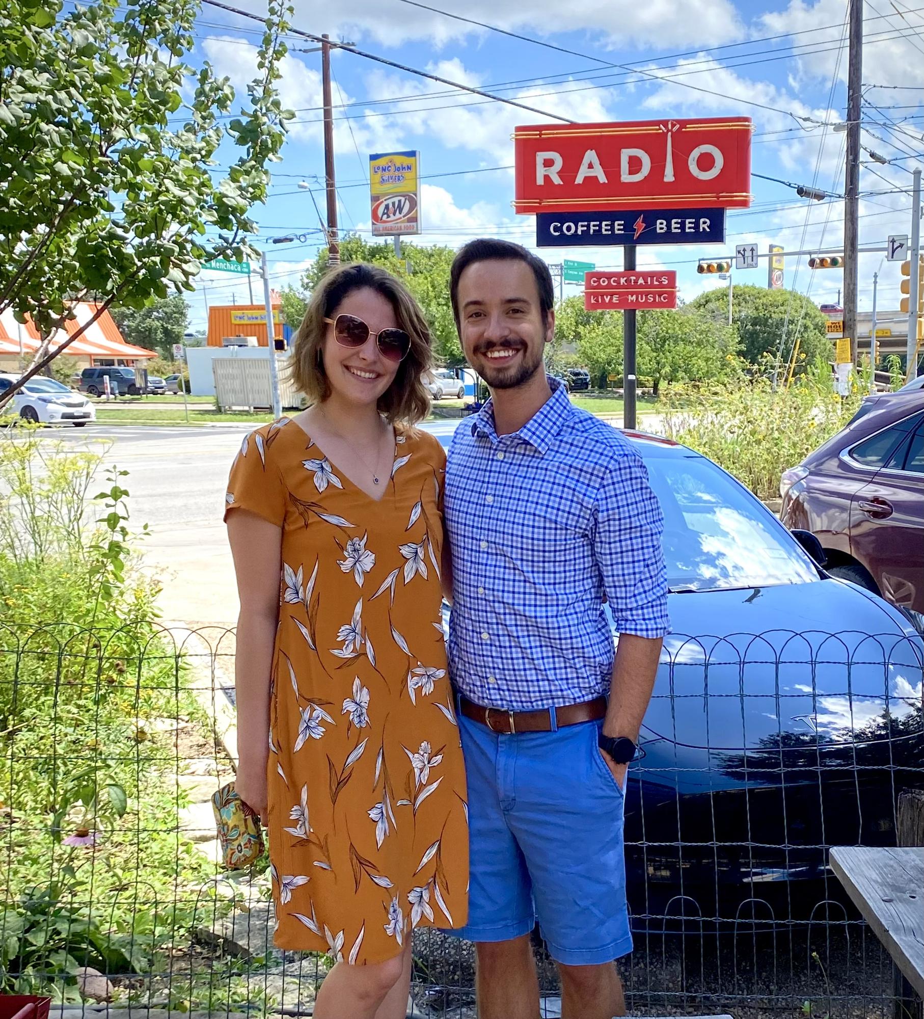Last visit at our first date spot in Austin before Steve moved to Auburn, AL to start his PhD program!