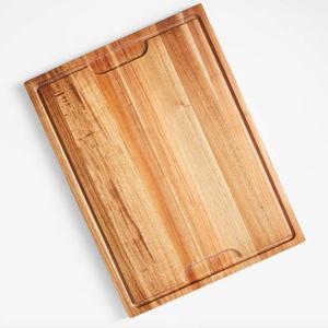 Crate & Barrel Acacia Wood Cutting Board 24"x18"x0.75"