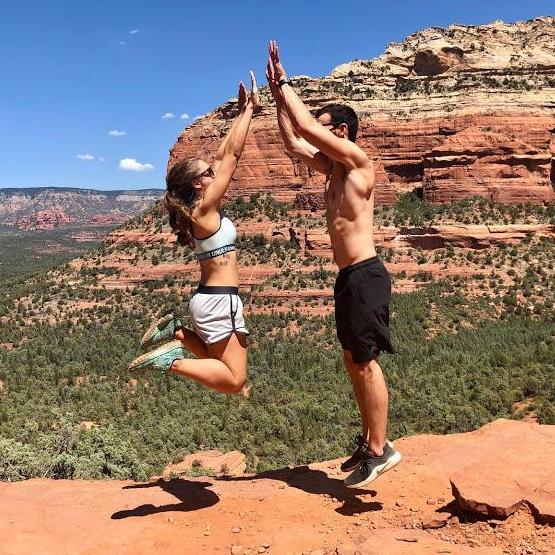 August 2019: High fives for hiking in Sedona with our friends!