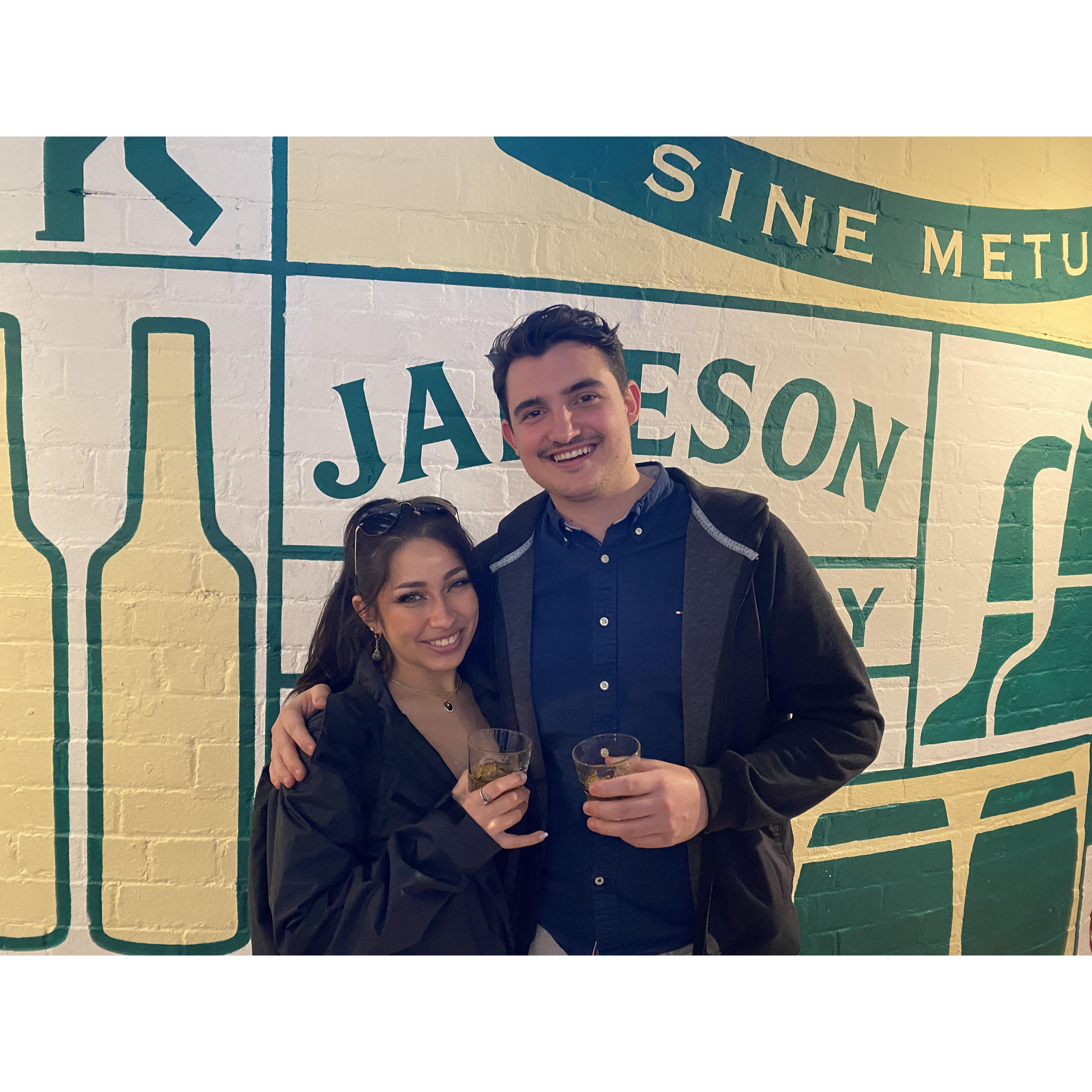 Touring the Jameson factory in Dublin