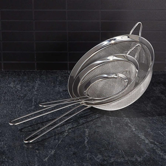 Stainless Steel Strainer-Sifter, Set of 3