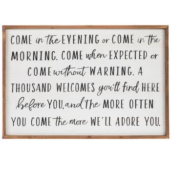 A Thousand Welcomes Wood Wall Decor