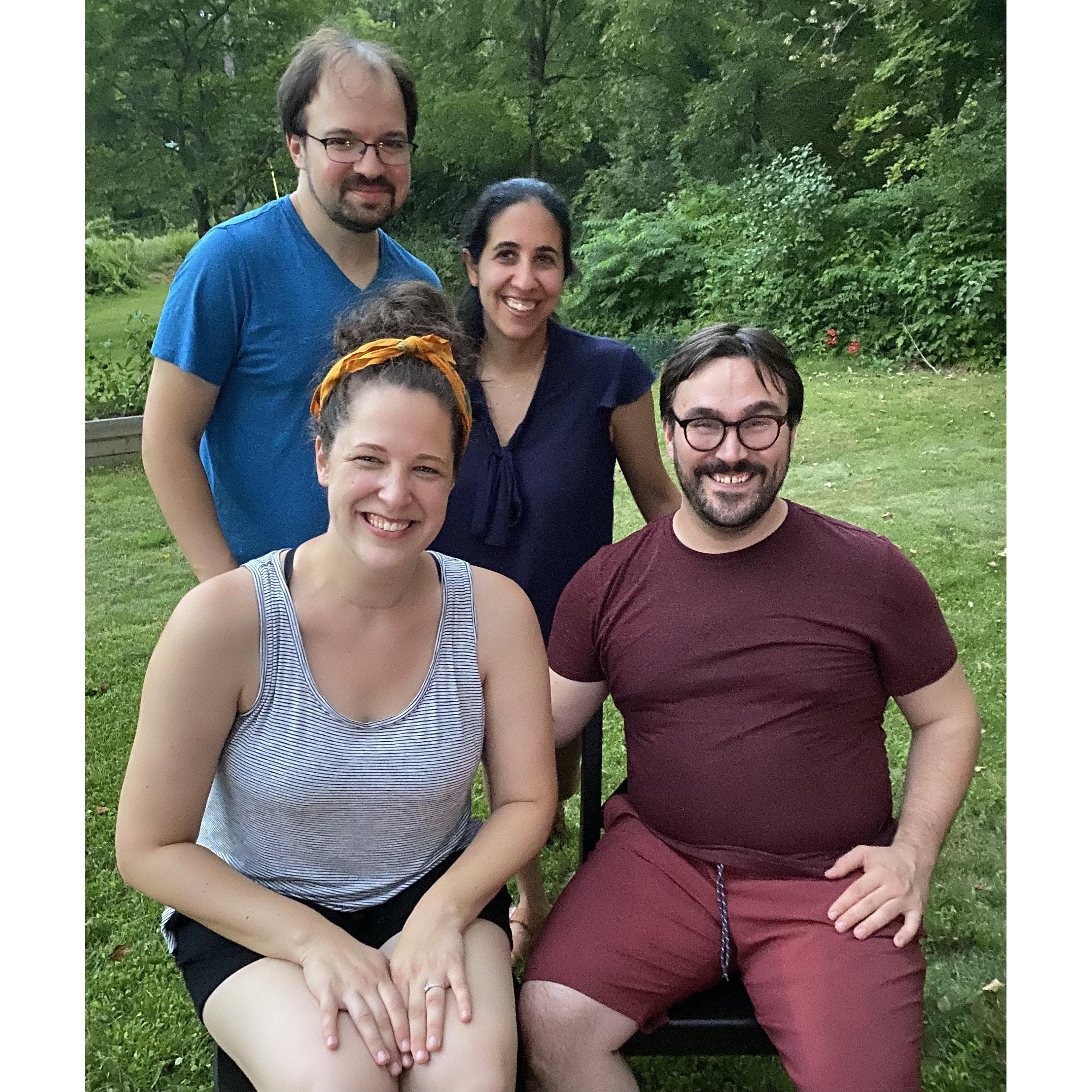 Celebrating Sean's 33rd bday with our friends Noah and Michelle