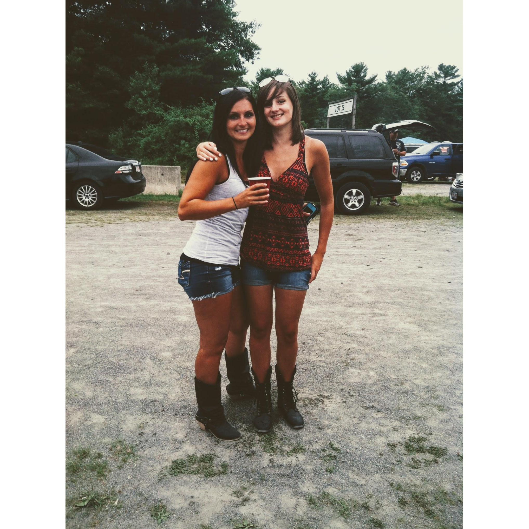 The siblings at the Jimmy Buffet Pre-Concert Tailgate Circa 2014. Both got complimented on their boots that day..