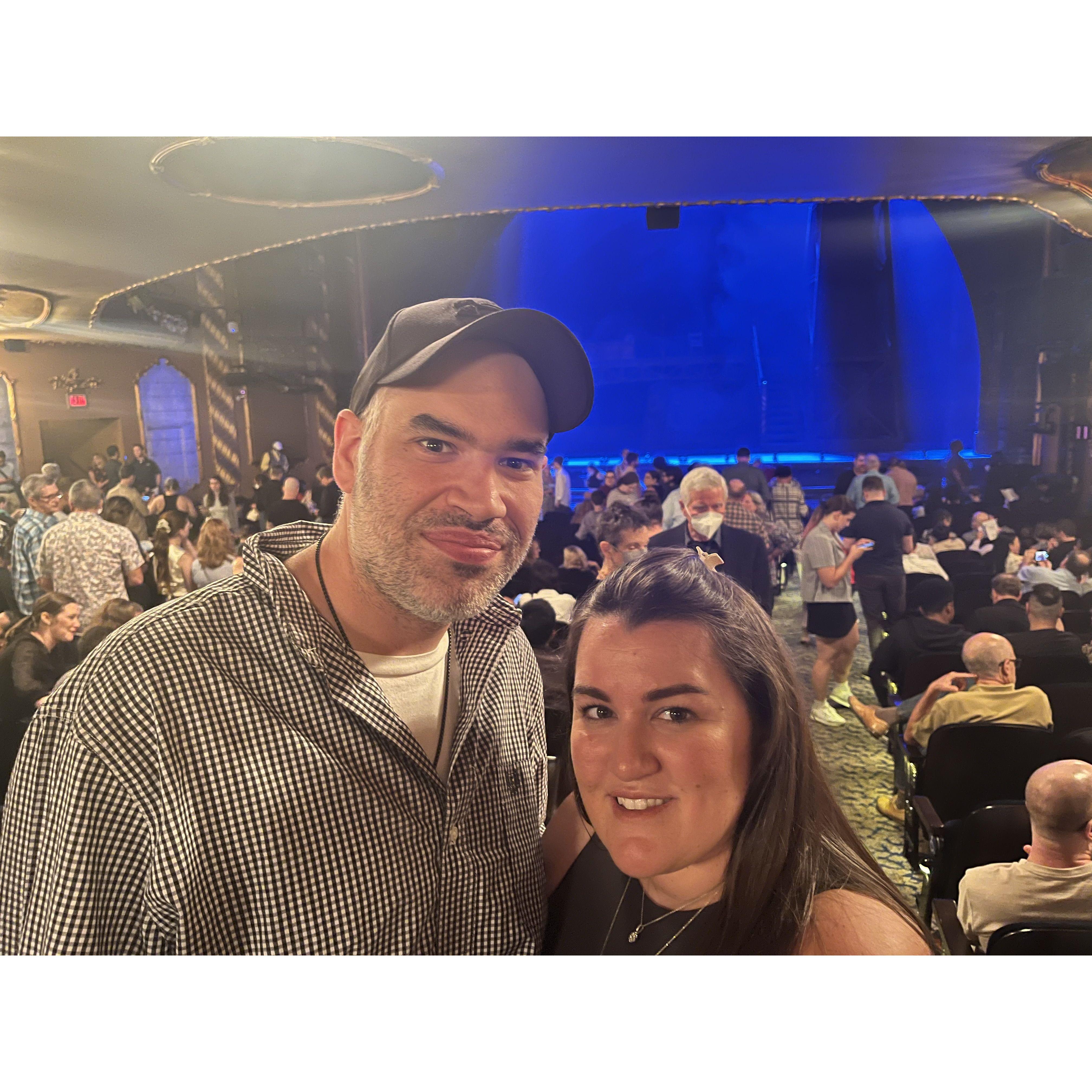Our favorite activity: seeing a Broadway Show! September 2024