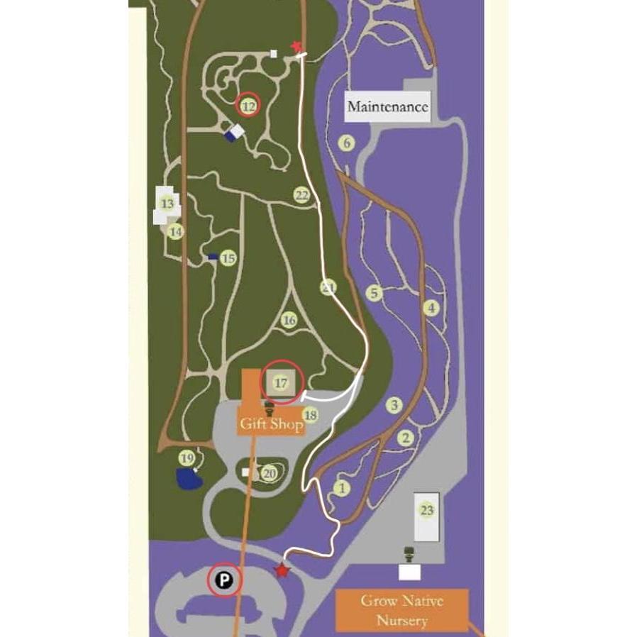 Please save this photo for a map of the garden & how to get to our ceremony/reception. Ceremony will be held at #12 (California Cultivar Garden) and reception at #17 (California Courtyard).