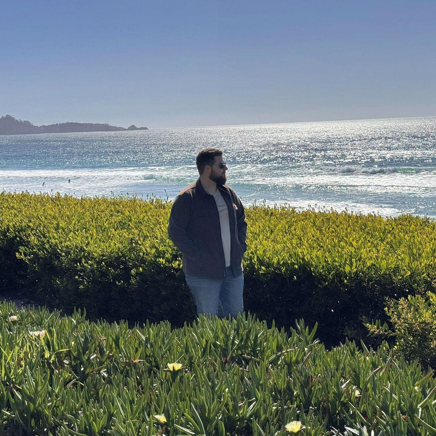 March 2024. Enjoying the cool breeze at Carmel by the Sea.