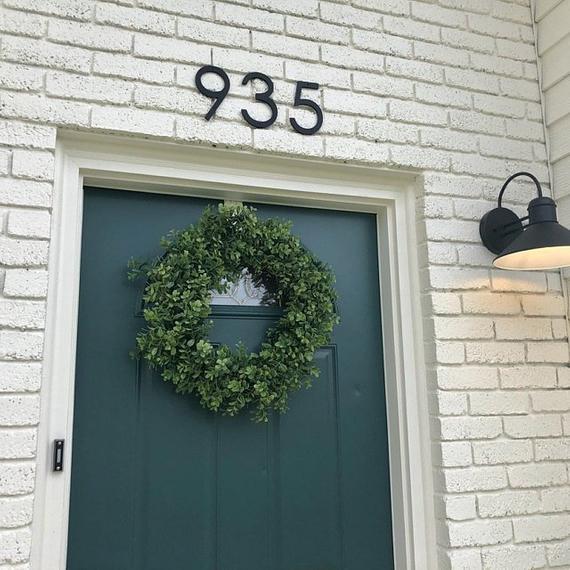 6 in. Charcoal House Numbers