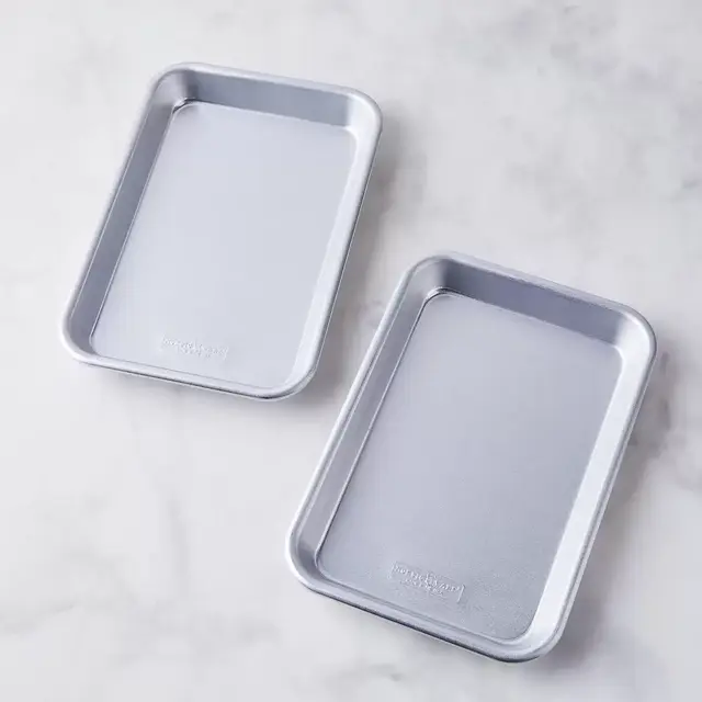 Nordic Ware Natural Aluminum Baking Sheets - Eighth Sheets (Set of 2)