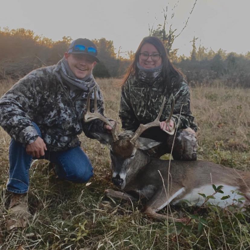 One of the best days of our lives (of course it's hunting related). It was a team effort to take this guy down!