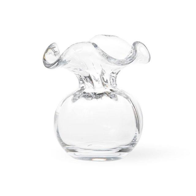 HIBISCUS Clear Bud Vase by VIETRI