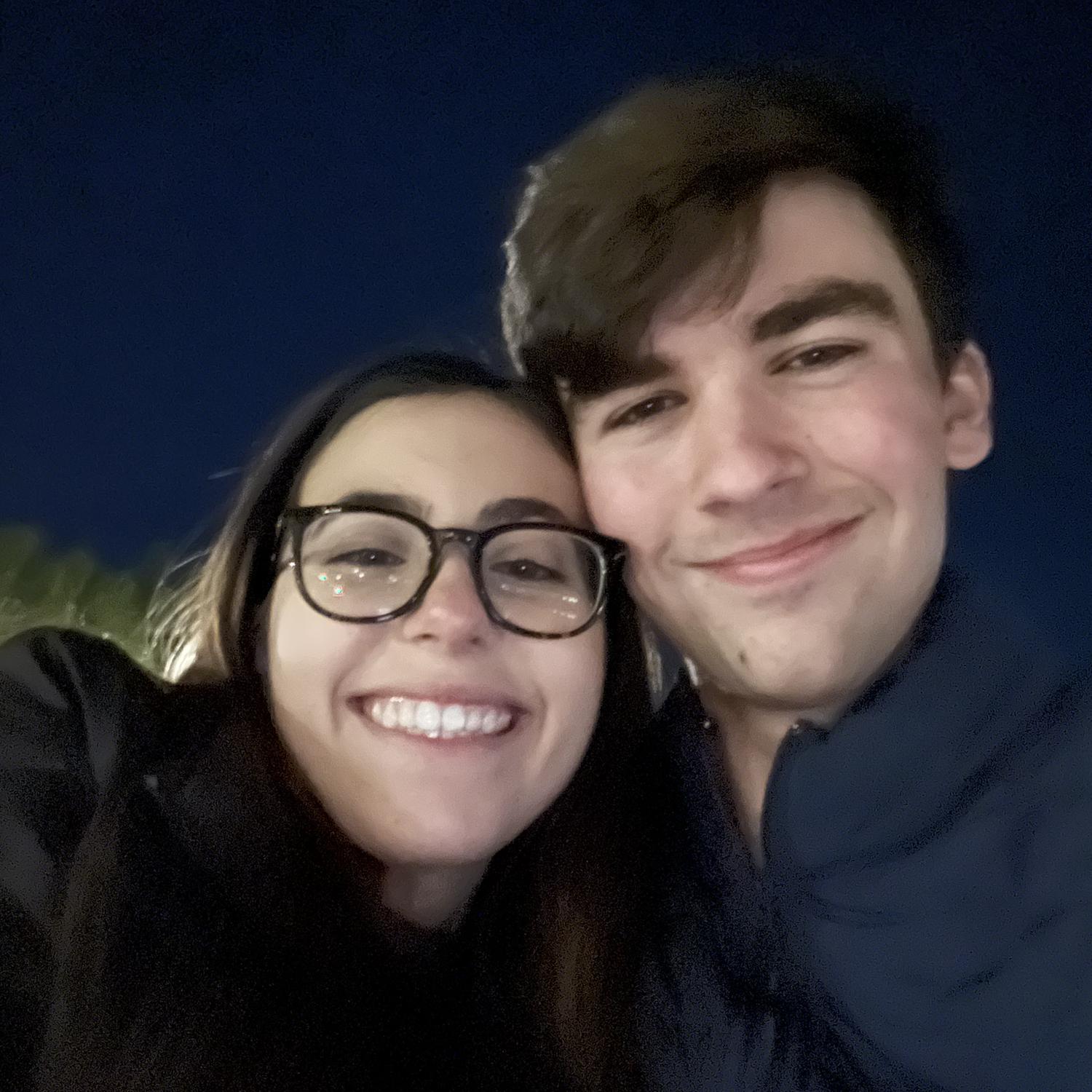 Our first photo together! ♥️