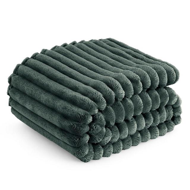 Bedsure Mallard Green Fleece Blanket for Couch - Super Soft Cozy Twin Blankets for Women, Cute Small Blanket for Girls, 60x80 Inches