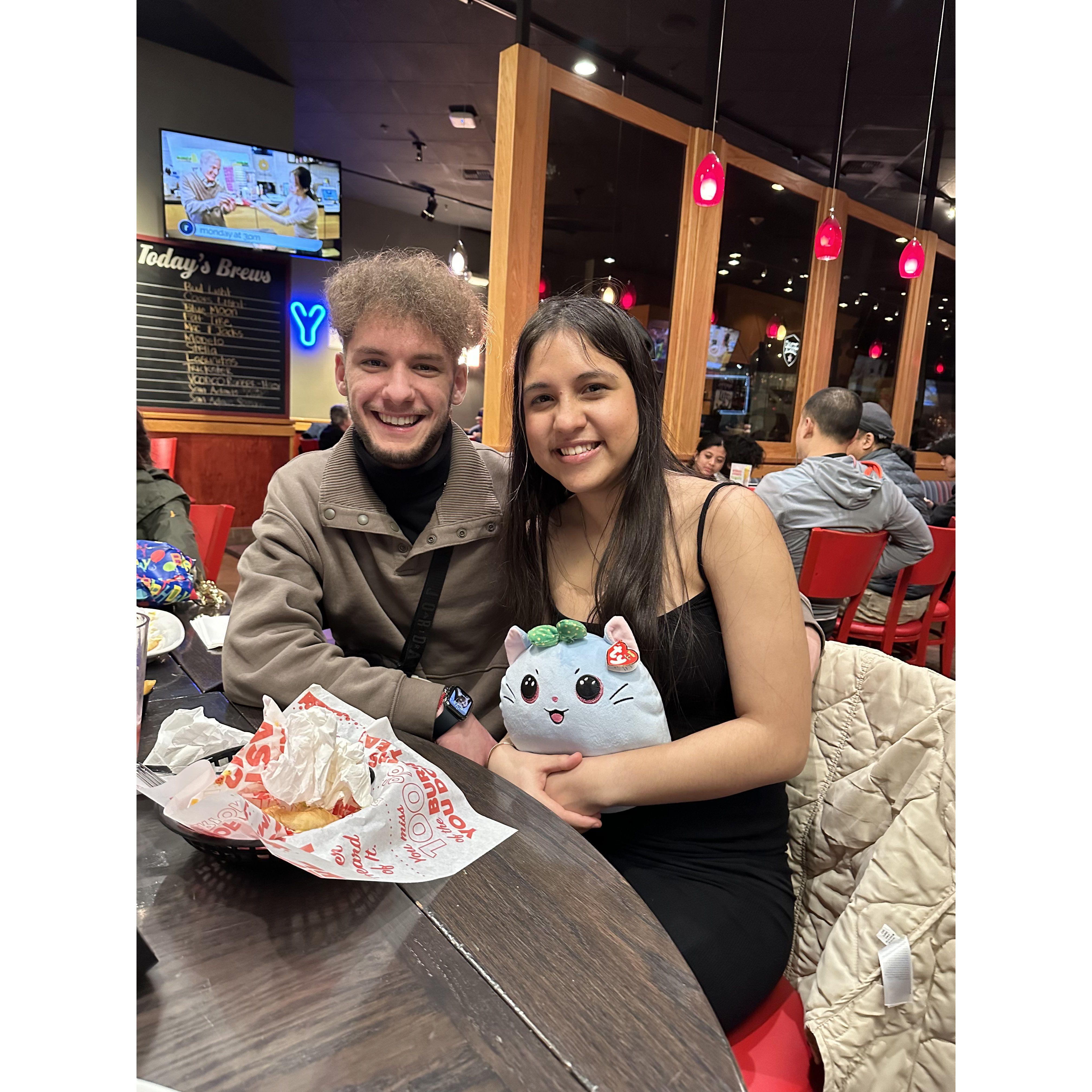 First birthday together we were born a year and 2 days apart.