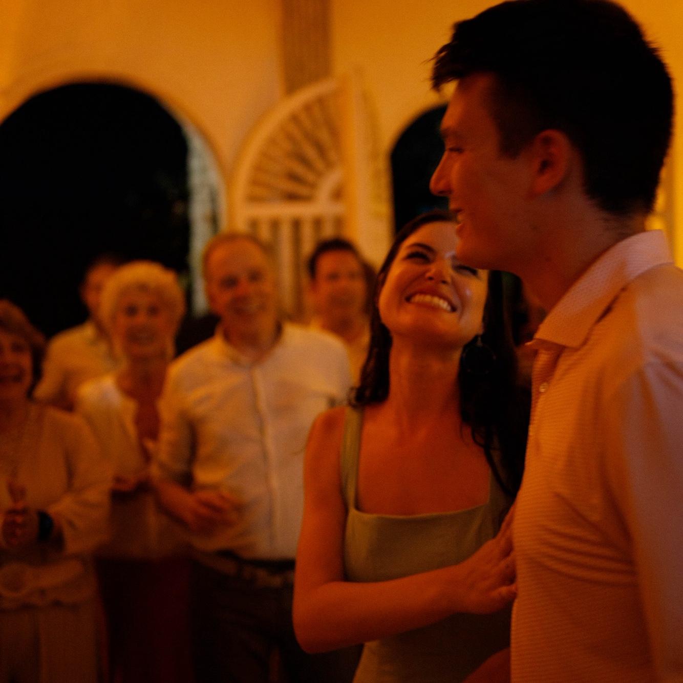 Celebrating in Cartagena, Colombia