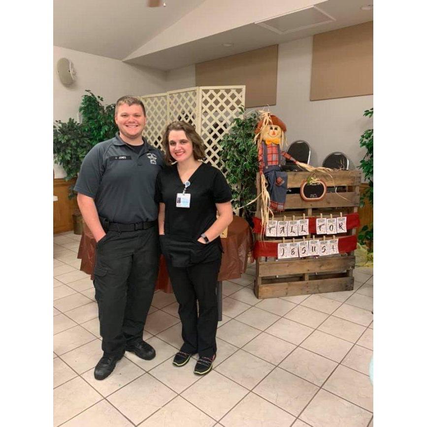 Trunk or Treat. 
He was a correctional officer (big surprise) and Lindsey was a crazy psych tech (also not surprising.)
10/31/2019.