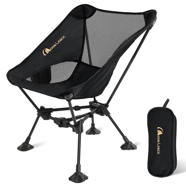 MOON LENCE Portable Camping Chair Backpacking Chair - The 4th Generation Ultralight Folding Chair - Compact, Lightweight Foldable Chairs for Hiking Mountaineering, Beach