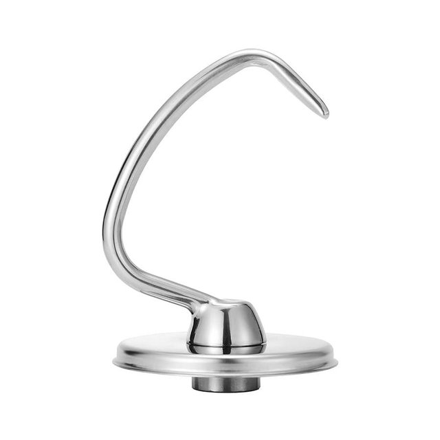 Dough Hook for KitchenAid 4.5-5qt Tilt-Head Stand Mixer, Stainless Steel Attachments Fits for K45SS, KSM75, KSM90, KSM95, KSM150, Dishwasher Safe, Heavy Duty, No Residue