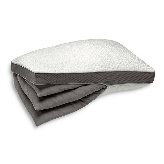 Sleep Number ComfortFit Bed Pillow Ultimate (Standard) - for All Sleep Positions w/Removable Inserts - Memory Foam & Down Alternative, Hypoallergenic, Hotel Quality