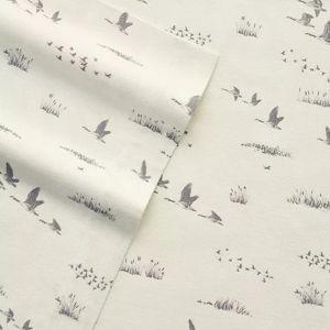Eddie Bauer Flannel Sheet Set, Queen Set, Ivory Canadian Geese