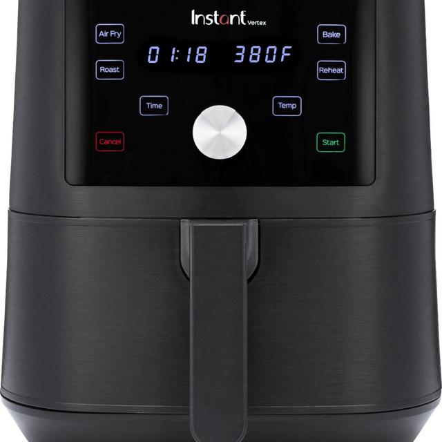 Instant Pot - 6 Quart Vortex 4-in-1 Air Fryer Oven - Black - Black