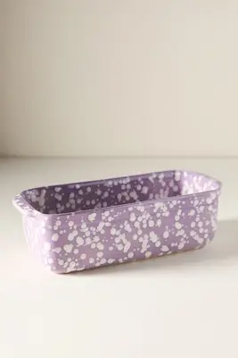 Splatter Portuguese Stoneware Loaf Pan