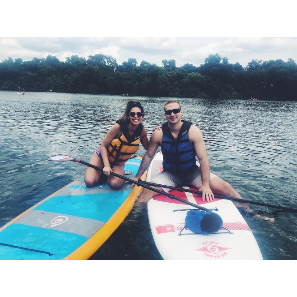 Paddle boarding in Austin