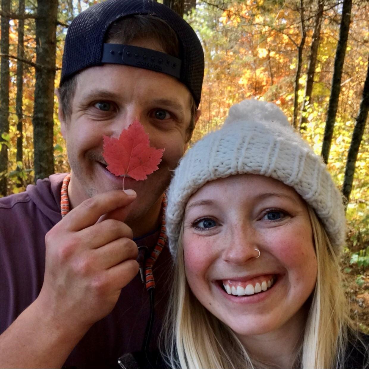 Enjoying the fall colors at Itasca State Park