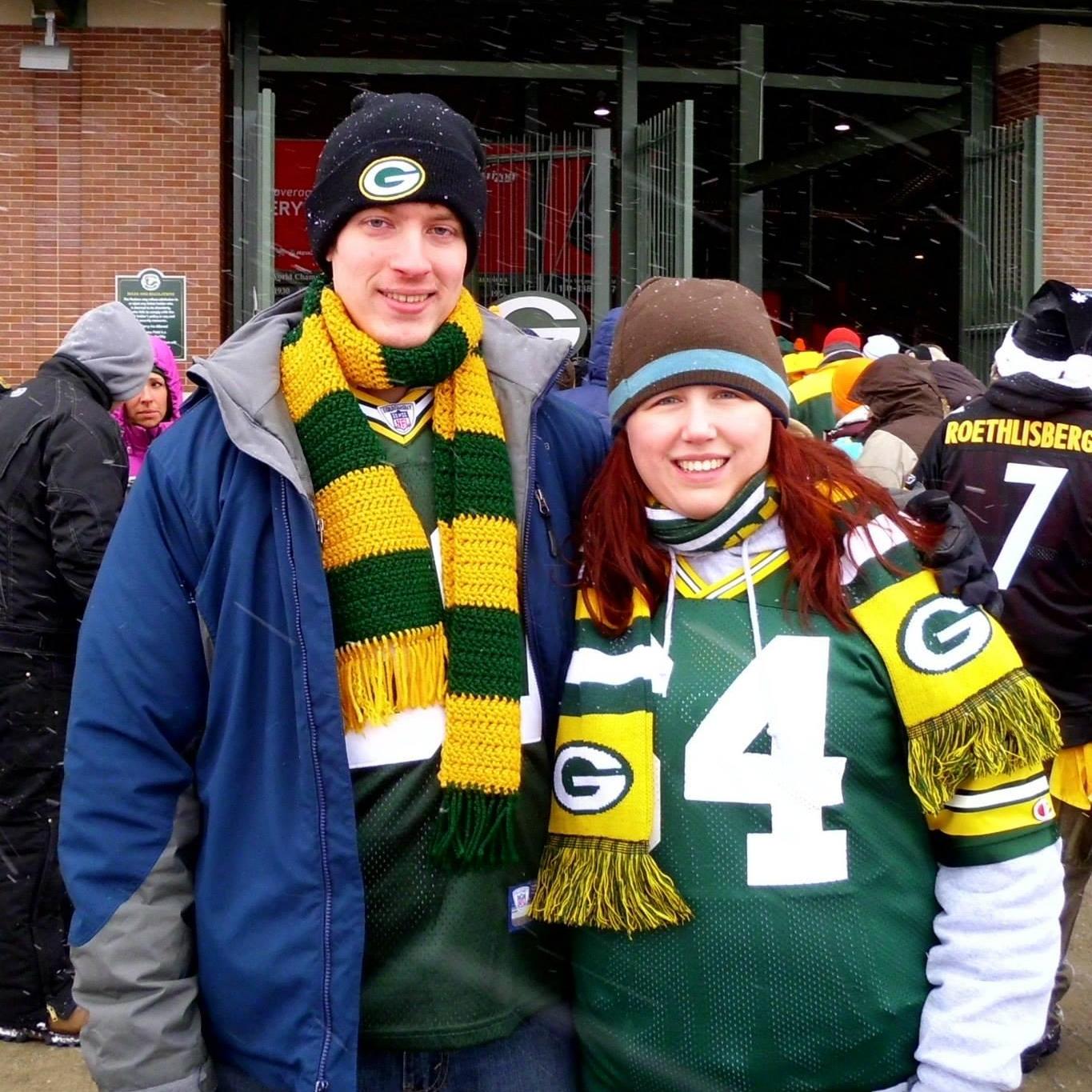 The time we went to the Packer's Game in December.