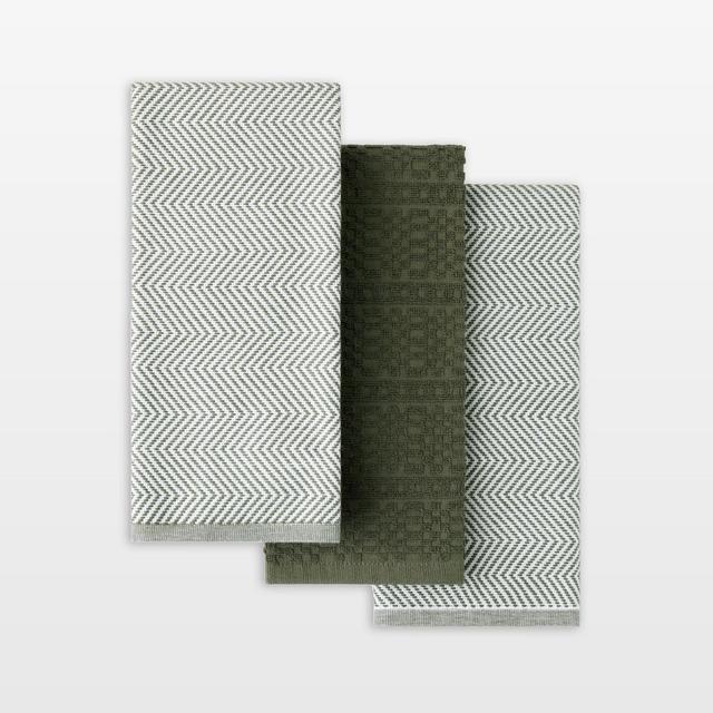 Kitchenaid Evergreen Dish Towels, Set of 3
