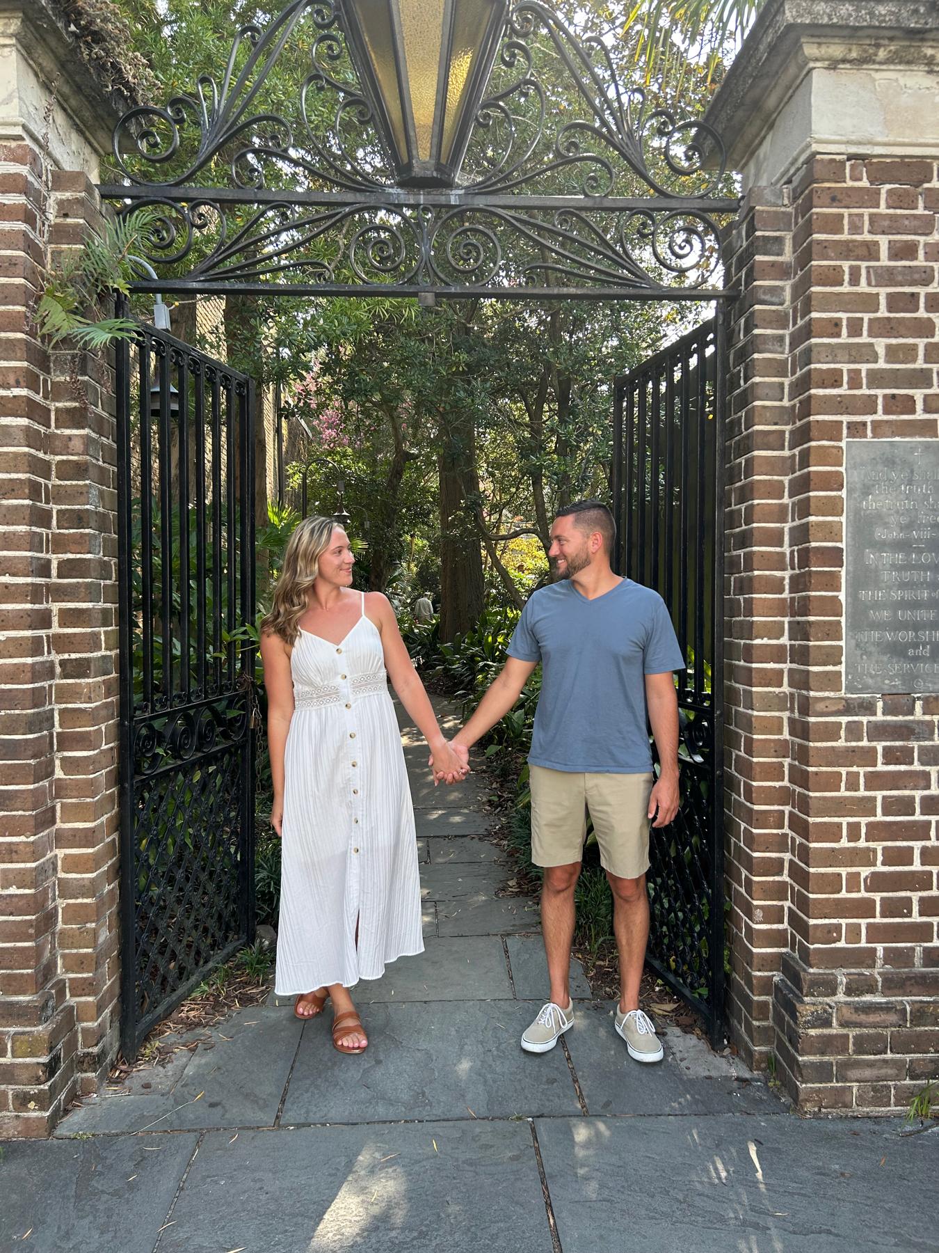 Engagement photo shoot in Charleston, SC.