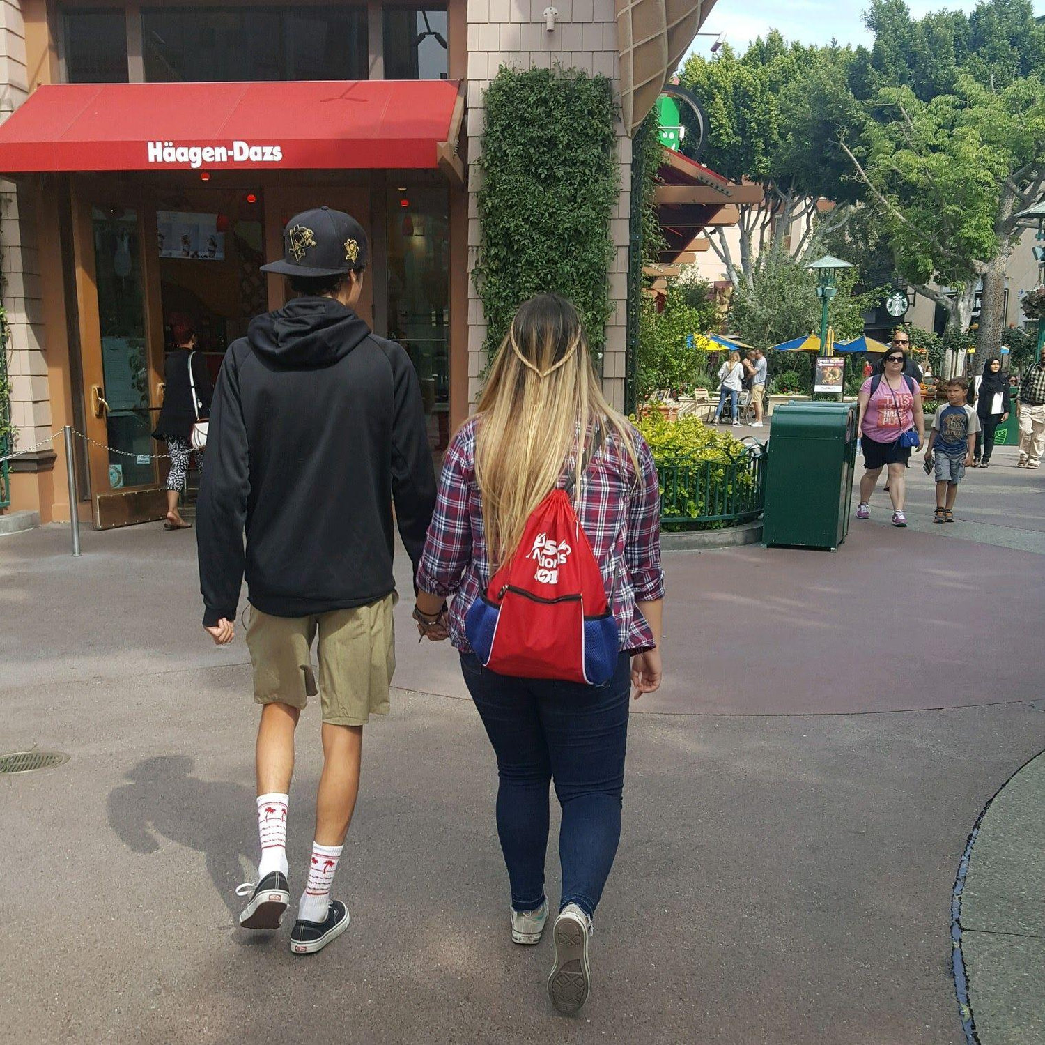 My stepmom took this of us on one of our Disneyland dates she chaperoned!