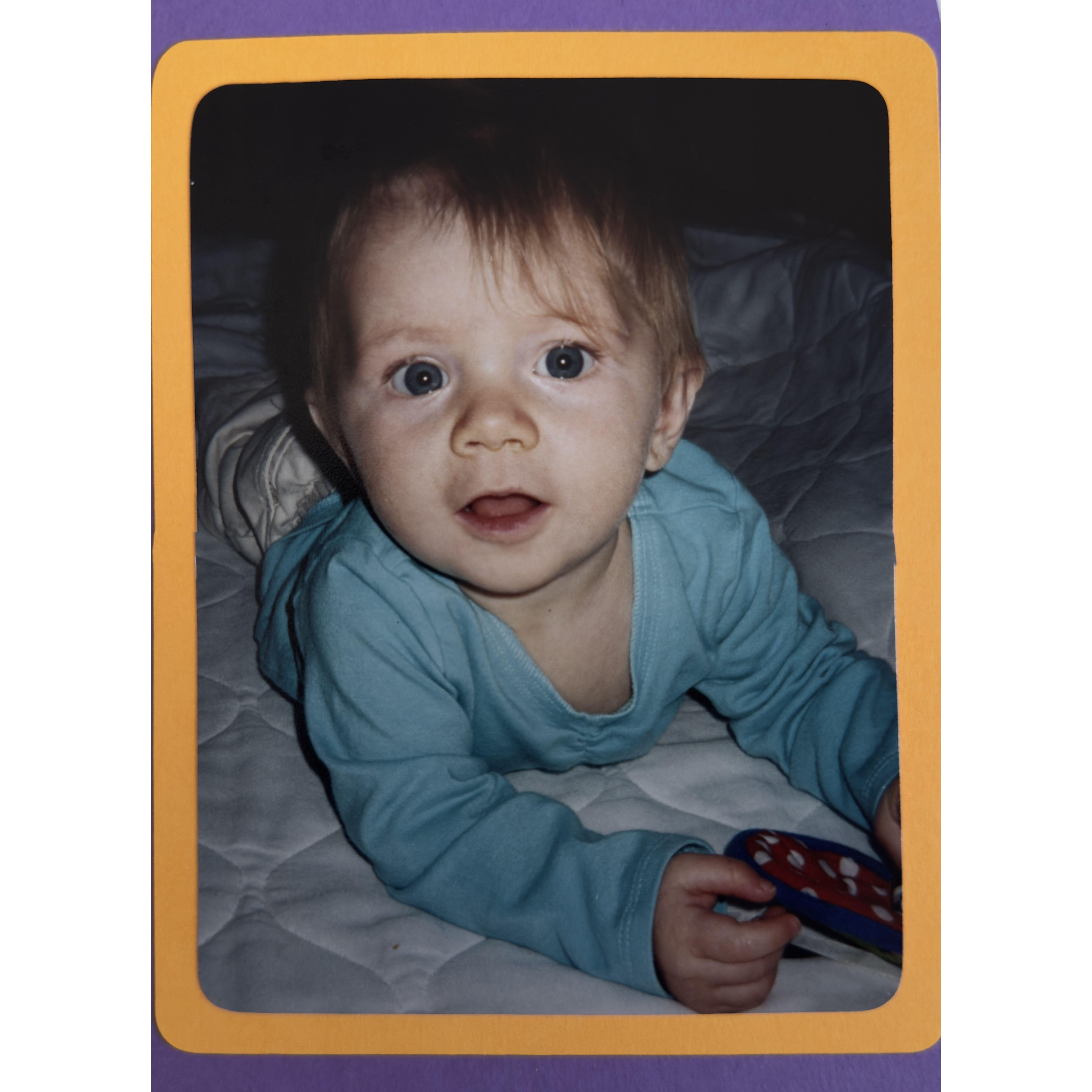 Who knew this drooly little human would grow up to steal hearts, especially Brayan's