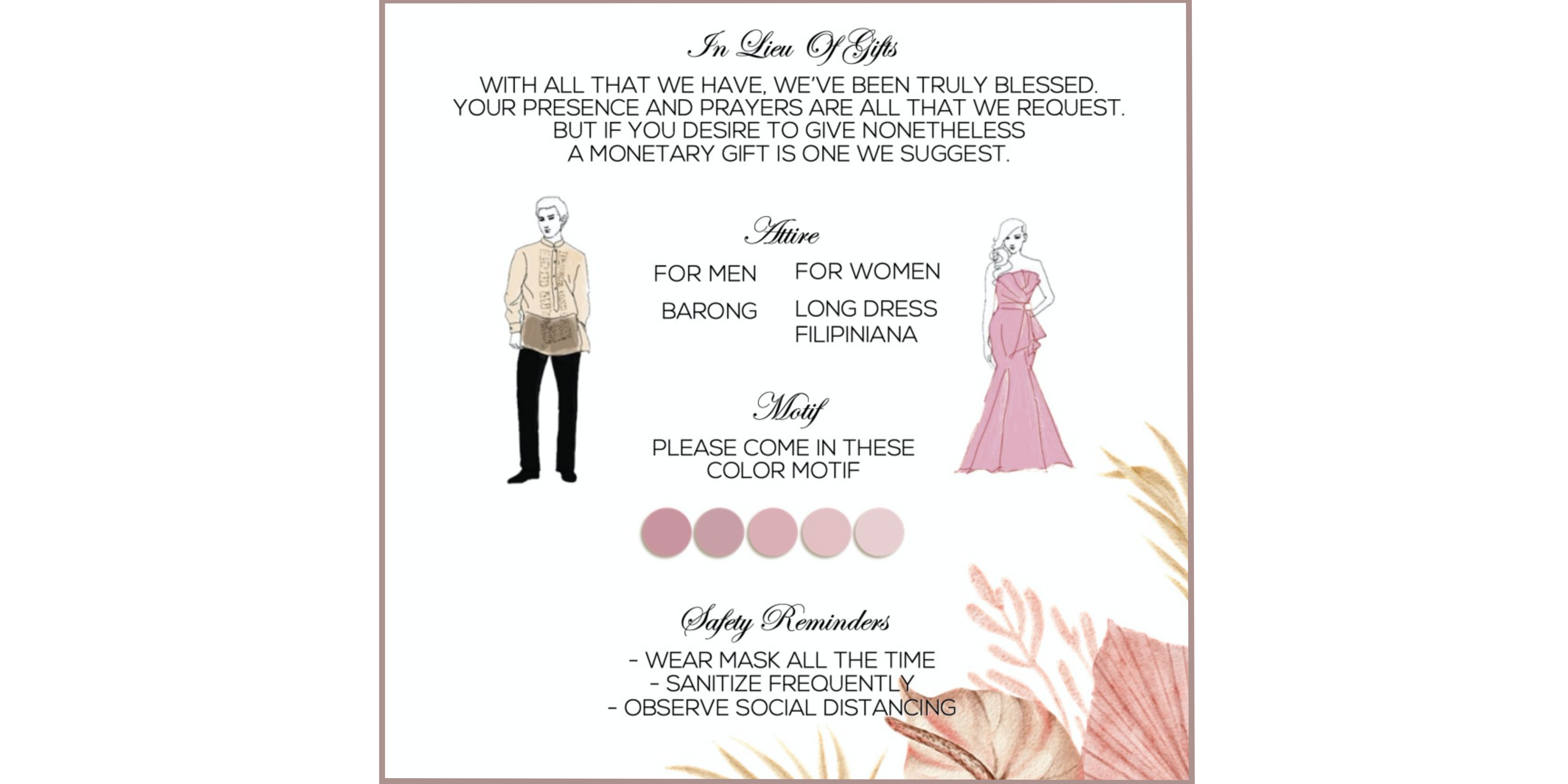 The Wedding Website of Cally Love Sales and Yrille Jan Supeña