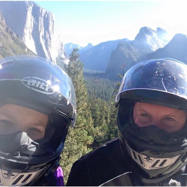 Motorcycling through Yosemite National Park