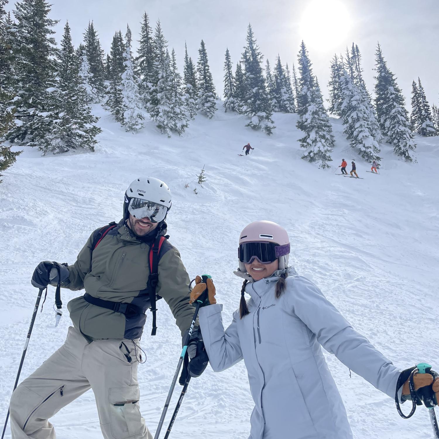 Steamboat, CO 2023 - Skiing down a black diamond
